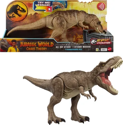 Produktbild von Mattel Jurassic World All Out Attack T.rex (FTVD) - SIOC