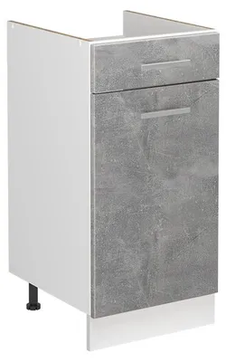 Zdjęcie produktu dla Szafka pod zlew Vicco R-Line Beton/Biały 40 cm bez blatu roboczego, Model 72864