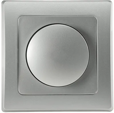 Produktbild von Delphi LED Dimmer 3-60W, Unterputz, Silber Grau