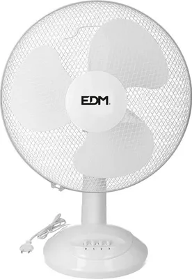 Image de Ventilateur De Table Blanc Edm Refroidissement Puissant Et Silencieux - Edm