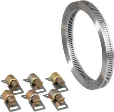 Image de Collier de Serrage au Mètre Acier 3mx13mm avec 6 têtes - BRICODEAL - 590385