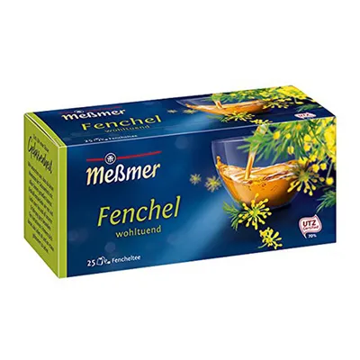 A box of Meßmer Fenchel tea.