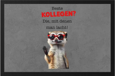 Produktbild von Beste Kollegen? Die mit denen man lacht Fußmatte Abschied Kollege Verabschiedung Jobwechsel