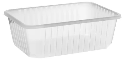 Produktbild von 250x Rechteckschalen klar 1000 ml (PP)