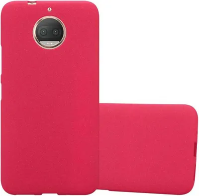 Produktbild von Cadorabo Schutzhülle für Motorola MOTO G5S PLUS Hülle in Rot Handyhülle TPU Etui Cover Case