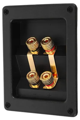 Produktbild von 4-polige Lautsprecheranschlussdose mit 502 Klemmen für die elektrische Verkabelung im Innen- und Außenbereich