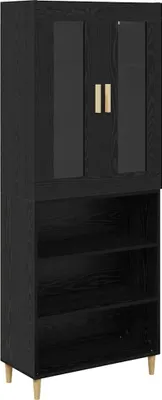 Image de Haut Armoire Chêne noir 69,5 x 34 x 180 cm