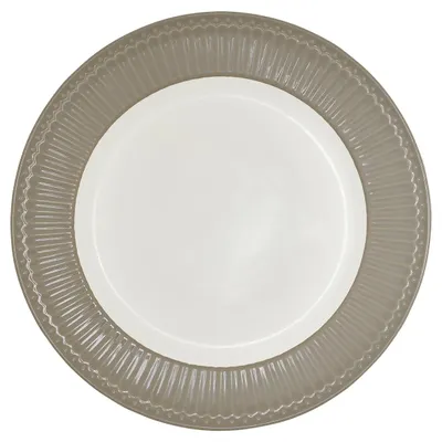 Productafbeelding van Greengate Dinerbord Alice, warmgrijs (26,5 cm)