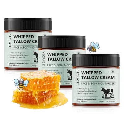 Immagine prodotto di Crema per la cura della pelle Crema per la cura della pelle Crema di sego di manzo Miele di sego di manzo, 3x 120g