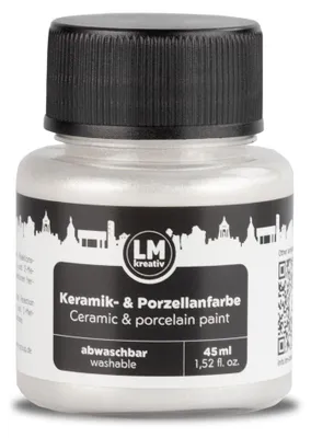 Produktbild von LM-Kreativ Porzellan- & Keramikfarbe 45 ml, Pearl, wasserbasiert