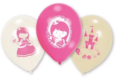 Produktbild von Amscan Luftballons - Prinzessin (6er Pack) Ballons Kindergeburtstag Mädchen