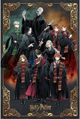 Harry Potter - Poster "Wizard Dynasty", Figuren PM8353 (91,5 cm x 61 cm x 0,1 cm) (Bunt)