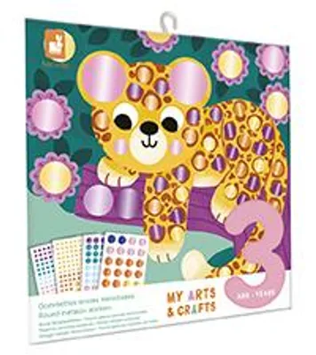 Produktbild von Janod runde Tieraufkleber - Kreatives Bastelset für Kinder