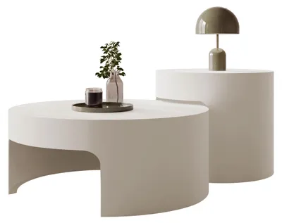 Produktbild von MIRJAN24 Couchtisch Vellaro, Wohnzimmer Kaffeetisch (Farbe: Cashmere), KI-generiertes Bild