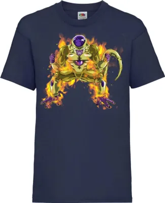 Obrázek produktu pro Dětské Triko Dragon Anime Manga Ball Z 09 Yellow Frieza, 9-11 Jahr - 140 / Tmavě modrá