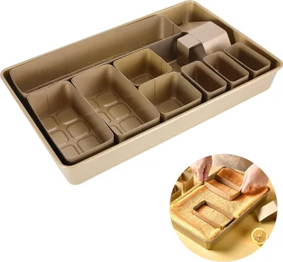 Produktbild von 10-teilige Zahlenbackform - Robustes Kohlenstoffstahl - Antihaftbeschichtung - Zahlen von 0-9 und A-Z Formen für Geburtstagsfeiern