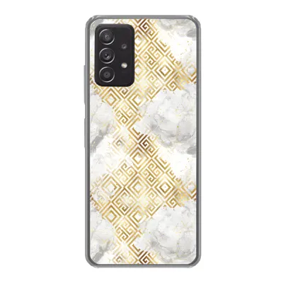 Produktbild von MuchoWow® Handyhülle Schutzhülle Hülle für Samsung Galaxy A53 5G Gold - Marmor - Muster - Geometrie Silikon Softcase Handy Hülle - Schutzabdeckung