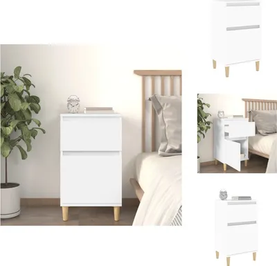 Immagine prodotto di vidaXL Comodino bianco 40x35x70 cm - Comodini