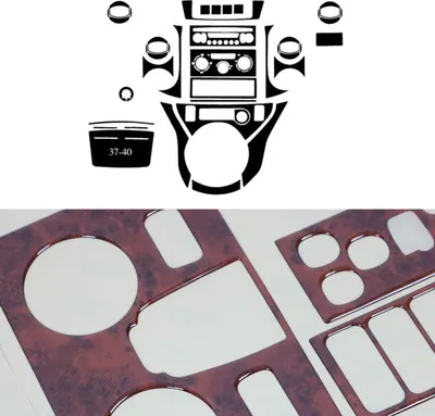 Image de Décor intérieur Cockpit pour Peugeot Partner Tepee 2008-2018 optique bois de racine 40x