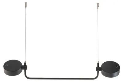 Image de Zafferano Super O Lampe À Suspension Led Noire Rechargeable Et Dimmable