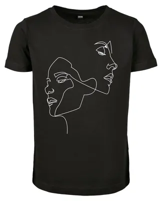 Produktbild von Mister Tee - "One Line" T-Shirt für Kinder, kurzärmlig TN3331 (116) (Schwarz)