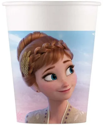 Frozen 2 Wind Spirit Partybecher, 200 ml, 8 St., Papier, mehrfarbig