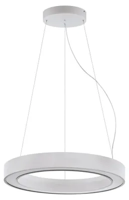 Zdjęcie produktu dla Lampa wisząca LED, średnica 700 mm, moc 50W, barwa światła 3000K, kolor srebrny, model 63086