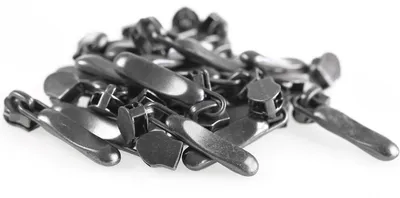 Produktbild von 20 Stylische Schieber Zipper für Spiralreißverschluss 5mm, Farbauswahl, Farbe:anthrazit matt