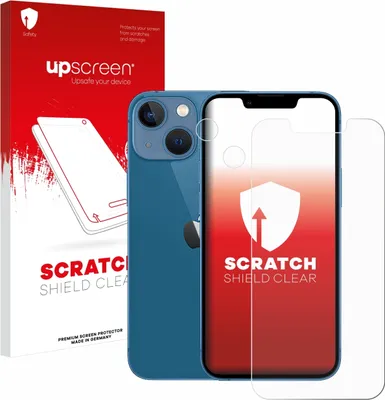 Produktbild von upscreen Schutzfolie für Apple iPhone 13 mini (Display+Kamera) Displayschutz Displayschutzfolie Folie Klar Transparent