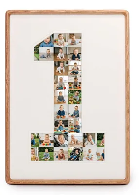 Immagine prodotto di Cornice per foto in legno fai-da-te per bambini - Cornice ricordo formato A3