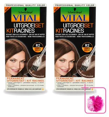 Obrázok produktu pre 2 ks sady Schwarzkopf Vital na zakrývanie šedín, odtieň zlatohnedý (Goudbraun), 60 ml - balenie s dvojitou dávkou - 2 kusy