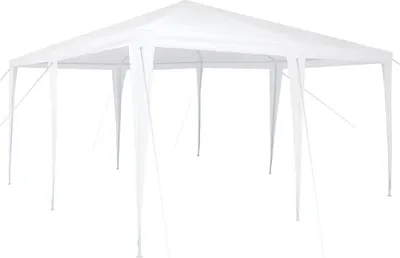 Immagine prodotto di vidaXL Tenda per feste bianca 400 x 400 x 266 cm in poliestere e acciaio