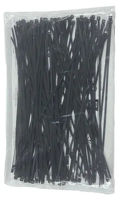 Produktbild von Kabelbinder 300 mm x 3,6 mm, Zugfestigkeit 18 kg, 150 Stück, Schwarz