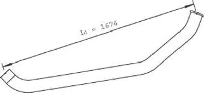 Produktbild von DINEX Abgasrohr Auspuffrohr für MAN M 2000 L Hinten 47626