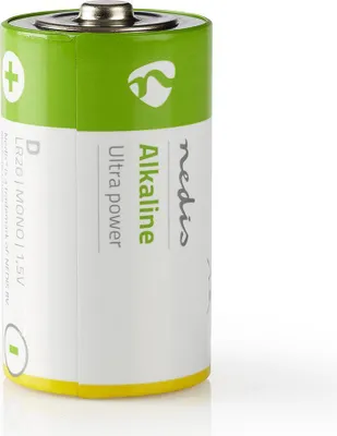 Image de Nedis Alkaline Batterie D - 1.5 V DC - 2-Pack