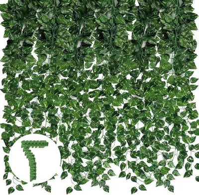Zdjęcie produktu dla Zestaw sztucznych pnączy o długości 210 cm do wnętrz i na zewnątrz – dodatki do obrączek ślubnych i dekoracji – zestaw 7 sztuk