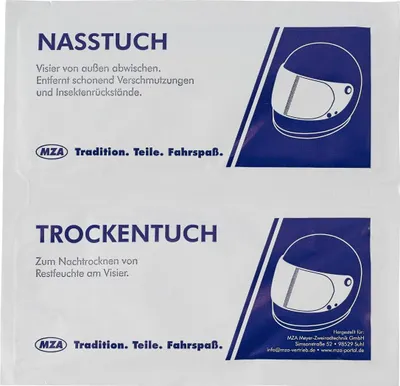 Produktbild von Helm- und Visierreiniger, Trocken- / Nasstuch