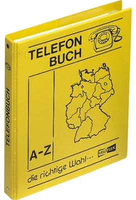 Produktbild von Veloflex Telefon Ringbuch A5 gelb 4-Ring 16mm