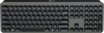 Produktbild von Smartify Pro Keys Kabellose Tastatur - Bluetooth Tastatur - Wireless - mit einem leisen Klicken - QWERTY - Schwarz