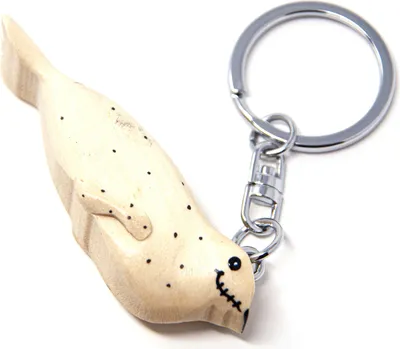 Produktbild von Schlüsselanhänger aus Holz - Seehund