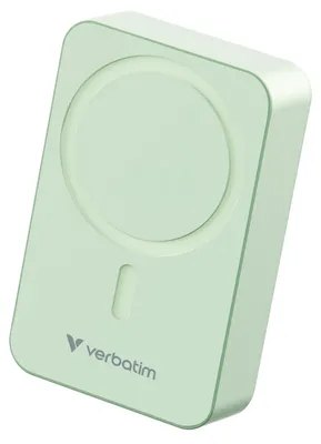 Productafbeelding van Verbatim Essential Powerbank, magnetisch, draadloos, 20000mAh, groen, modelnummer 32224