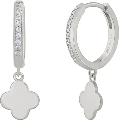 Produktbild von cai Creole 925 Sterling Silber rhodiniert Kleeblatt Zirkonia