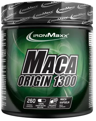 Produktbild von IronMaxx Maca Origin 1300 - 260 Kapseln