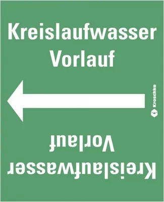 Produktbild von Dreifke® Rohrleitungsband Kreislaufwasser Vorlauf, praxisbewährt, ab Ø 50mm, ...