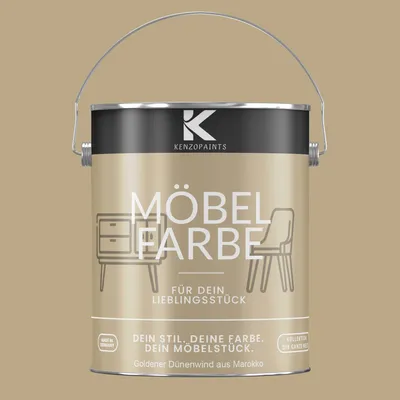 Produktbild von Kenzopaints 2,5Liter Möbelfarbe Möbellack - Goldener Dünenwind aus Marokko