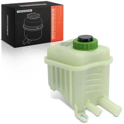 Image de Réservoir de compensation pour liquide hydraulique - Compatible avec VW Touareg, Audi Q7 4L - Moteur 3,0 l et 4,2 l - Avec couvercle - Référence OEM : 7L6422371E - Plastique