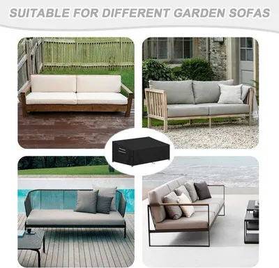 Produktbild von Famanu Gartenbankabdeckung 205x99x89/61 cm - wasserdicht und winddicht - 420D Oxford