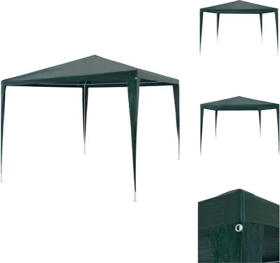 Produktbild von vidaXL Partyzelt 3x3 m PE Grün -  Pavillons & Partyzelte