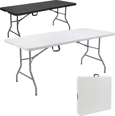Immagine prodotto di Tavolo da campeggio pieghevole - 182x74 cm - Tavolo pieghevole per feste all'aperto