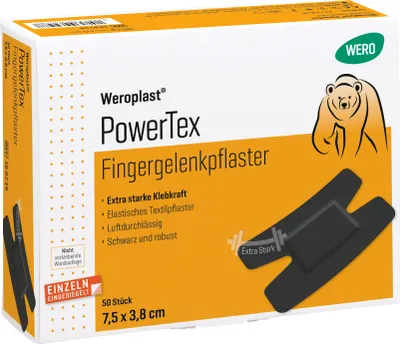 Produktbild von Weroplast PowerTex Fingergelenkpflaster, 50 Stk/Pkg